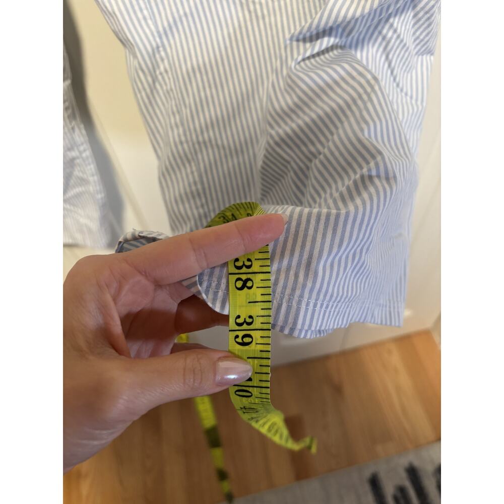 H&M Blue White Striped Elastic Waist Pants - Picture 5 of 8
